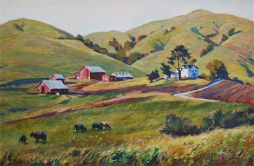 Red Hill Ranch Point Reyes 16x24 sold